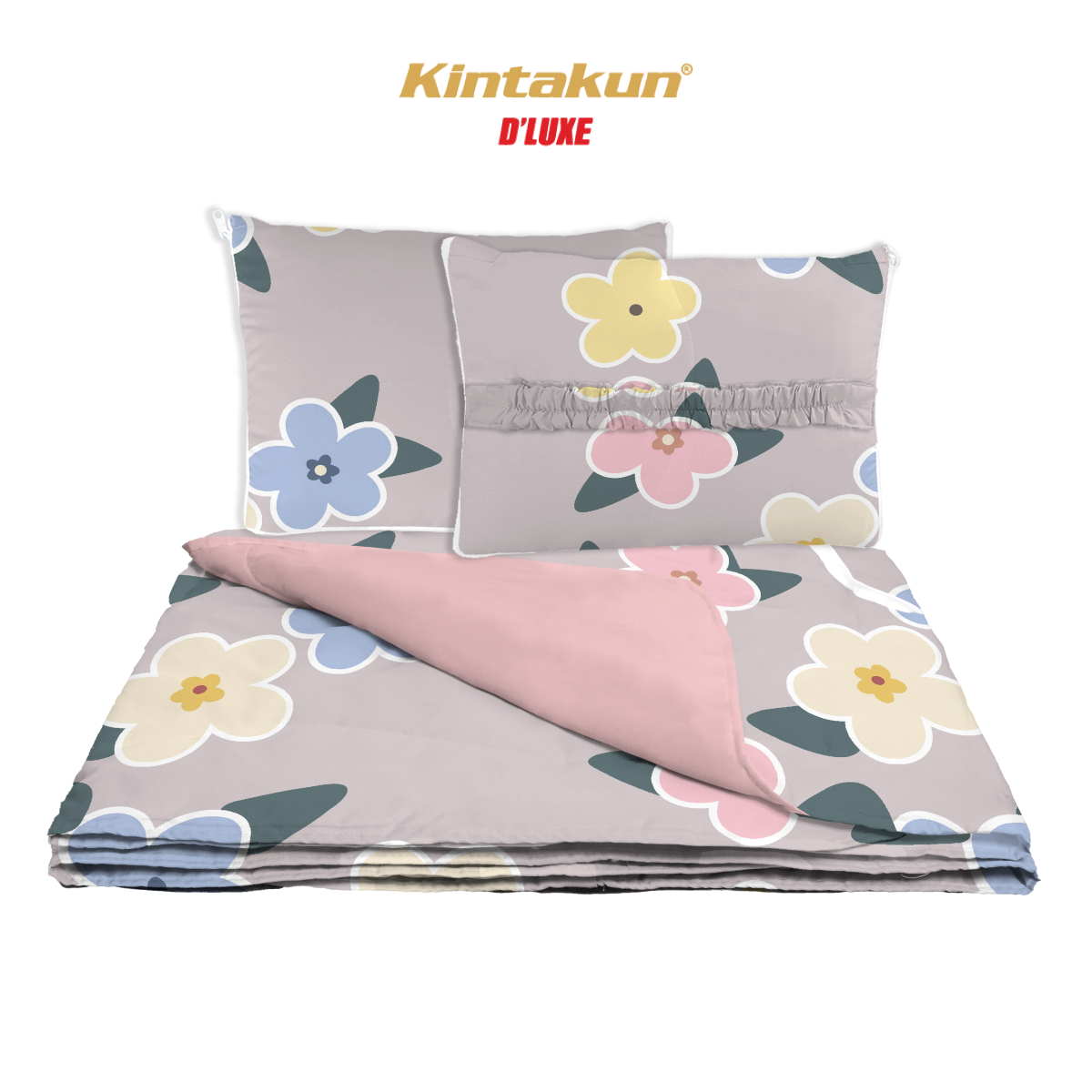 Kintakun DLUXE Bantal Selimut Mini 100 x 150 Balmut 2in1 Varian Motif