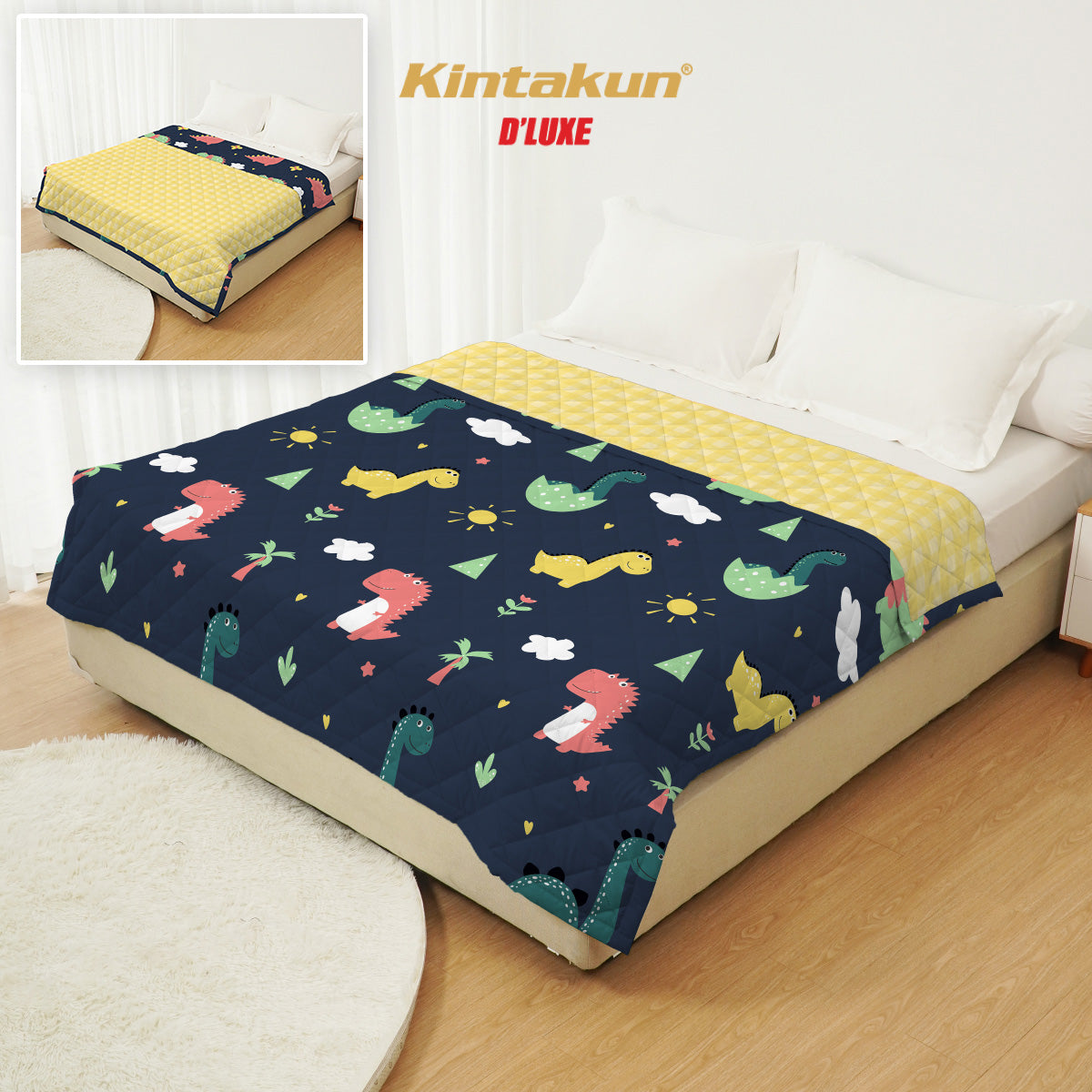 Dluxe Bestie Selimut Ultrasonic Dua Sisi Ukuran 150 x 200