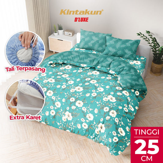 Kintakun Dluxe Bedcover Set Fitted Zahara Tinggi 25cm