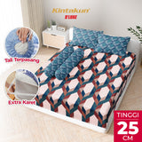Kintakun Dluxe Sprei Fitted Zalika Tinggi 25cm