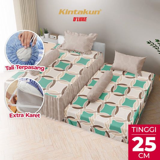 Kintakun Dluxe Sprei Duo 2in1 Zanaira Tinggi 25cm