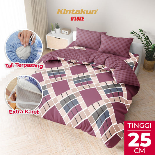 Kintakun Dluxe Bedcover Set Fitted Zanetta Tinggi 25cm