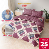 Kintakun Dluxe Bedcover Set Rumbai Zanetta Tinggi 25cm