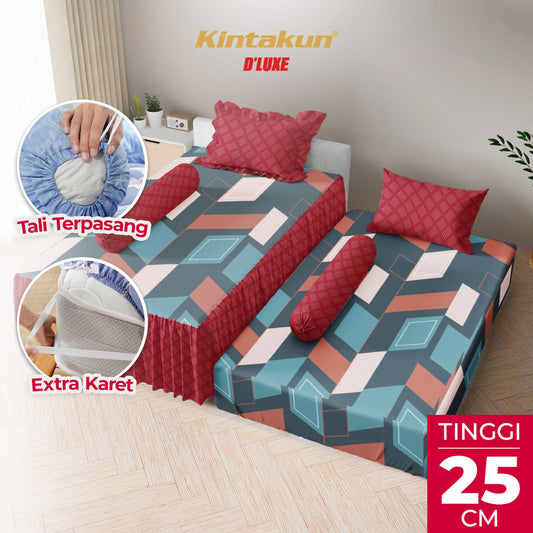 Kintakun Dluxe Sprei Duo 2in1 Zania Tinggi 25cm