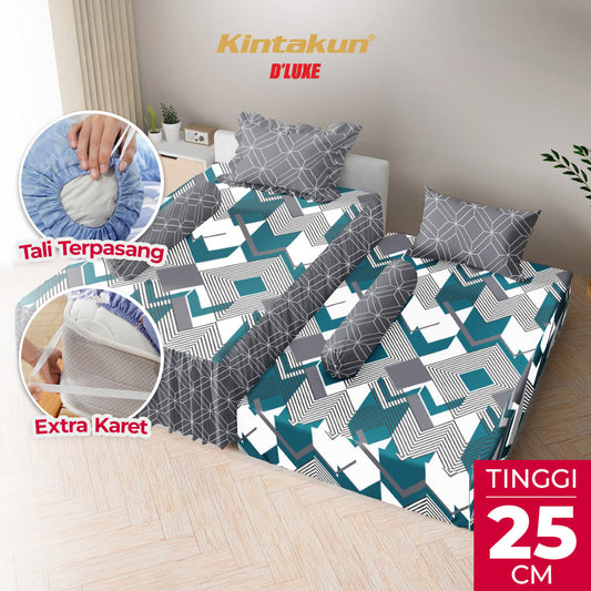 Kintakun Dluxe Sprei Duo 2in1 Zelinda Tinggi 25cm