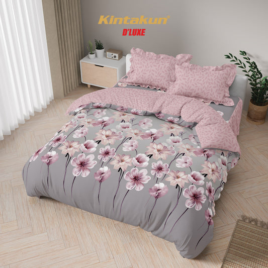 Kintakun Dluxe Bedcover Set Rumbai Zia Tinggi 39cm