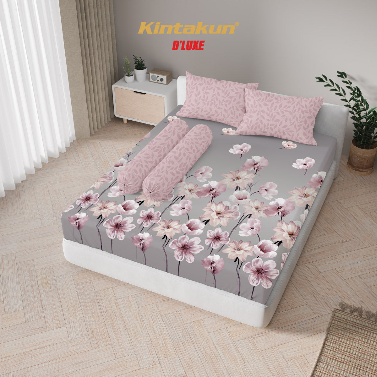 Kintakun Dluxe Sprei Fitted Zia Tinggi 25cm