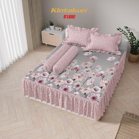 Kintakun Dluxe Sprei Rumbai Zia Tinggi 39cm