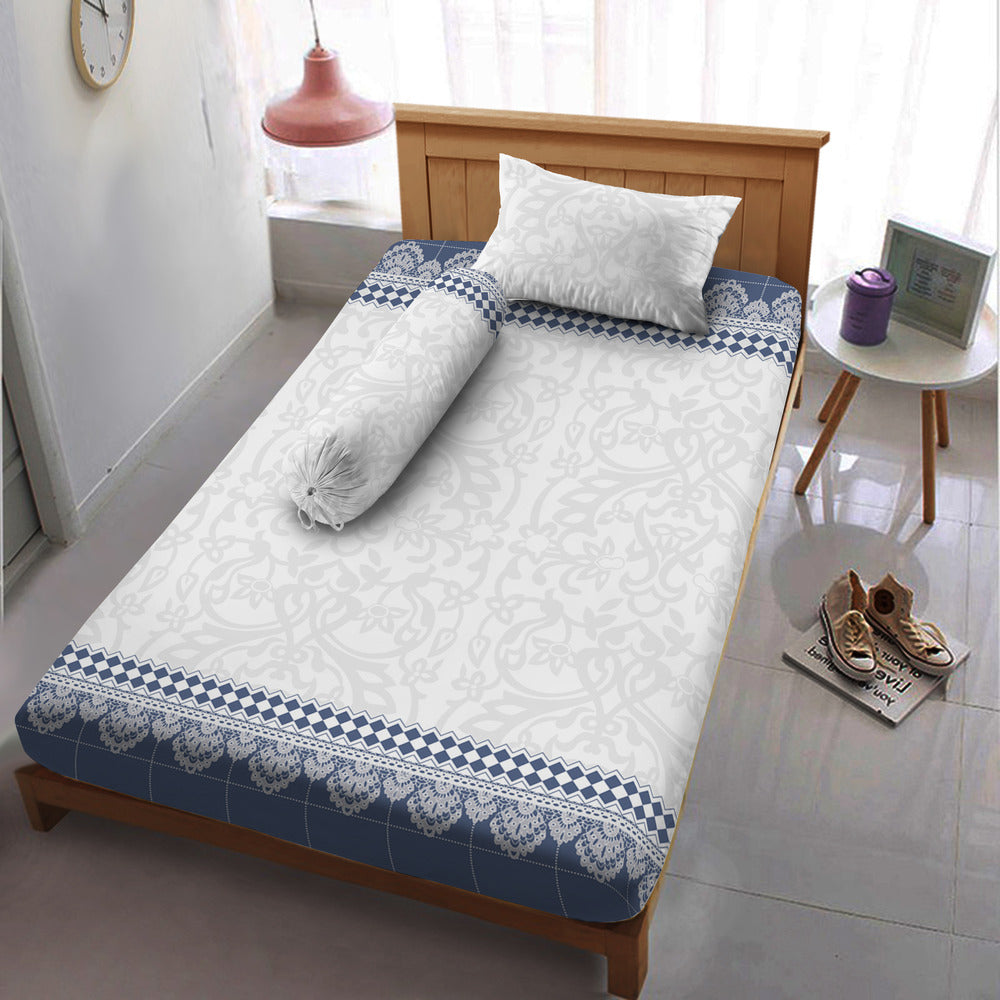 Sprei Fitted DLUXE Motif Liskael Tinggi 30 cm
