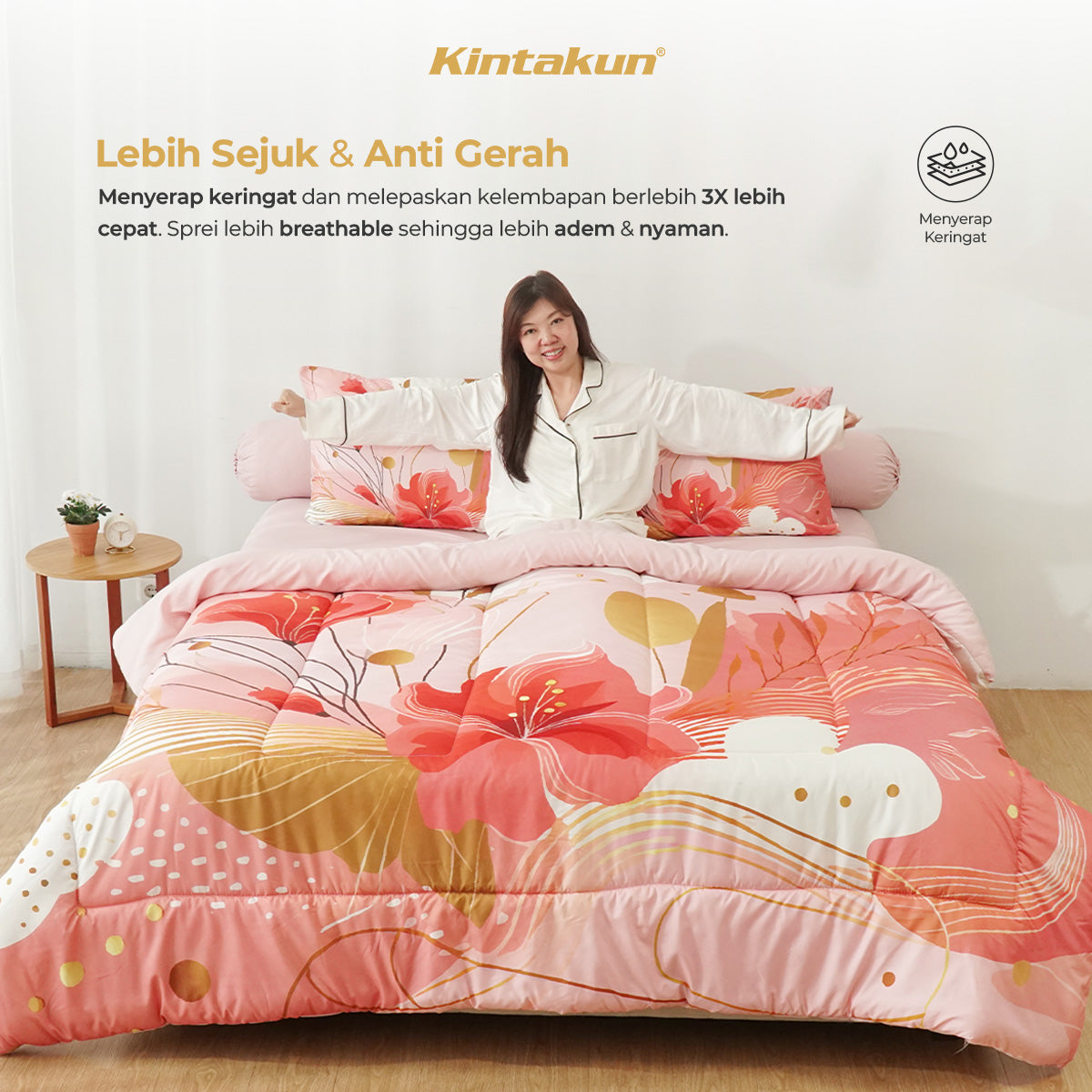 Kintakun Dluxe Sprei Set Fitted 25cm Chen