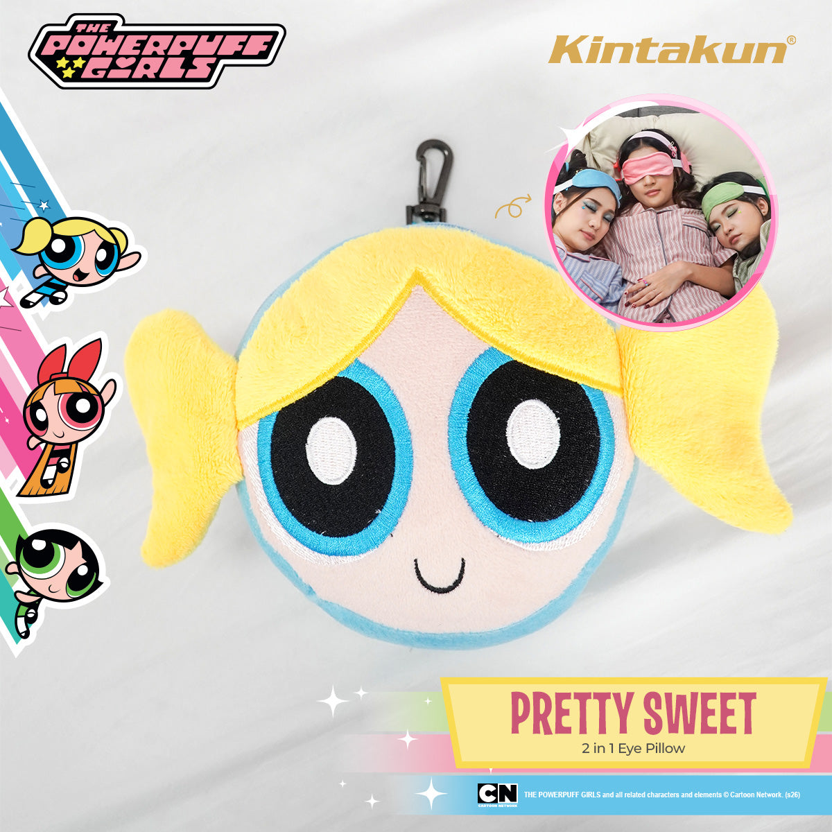 Kintakun DLUXE Eye Pillow Neck the Powerpuff Girls Varian Pretty Sweet