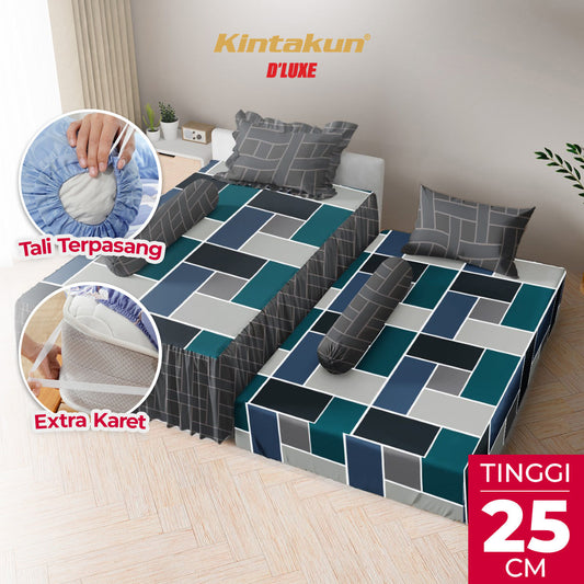 Kintakun Dluxe Sprei Duo 2in1 Adara Tinggi 25cm