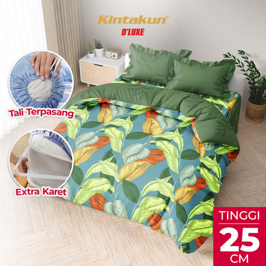 Kintakun Dluxe Bedcover Set Rumbai Adelina Tinggi 25cm