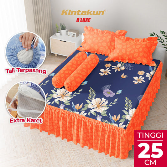 Kintakun Dluxe Sprei Rumbai Almira Tinggi 25cm