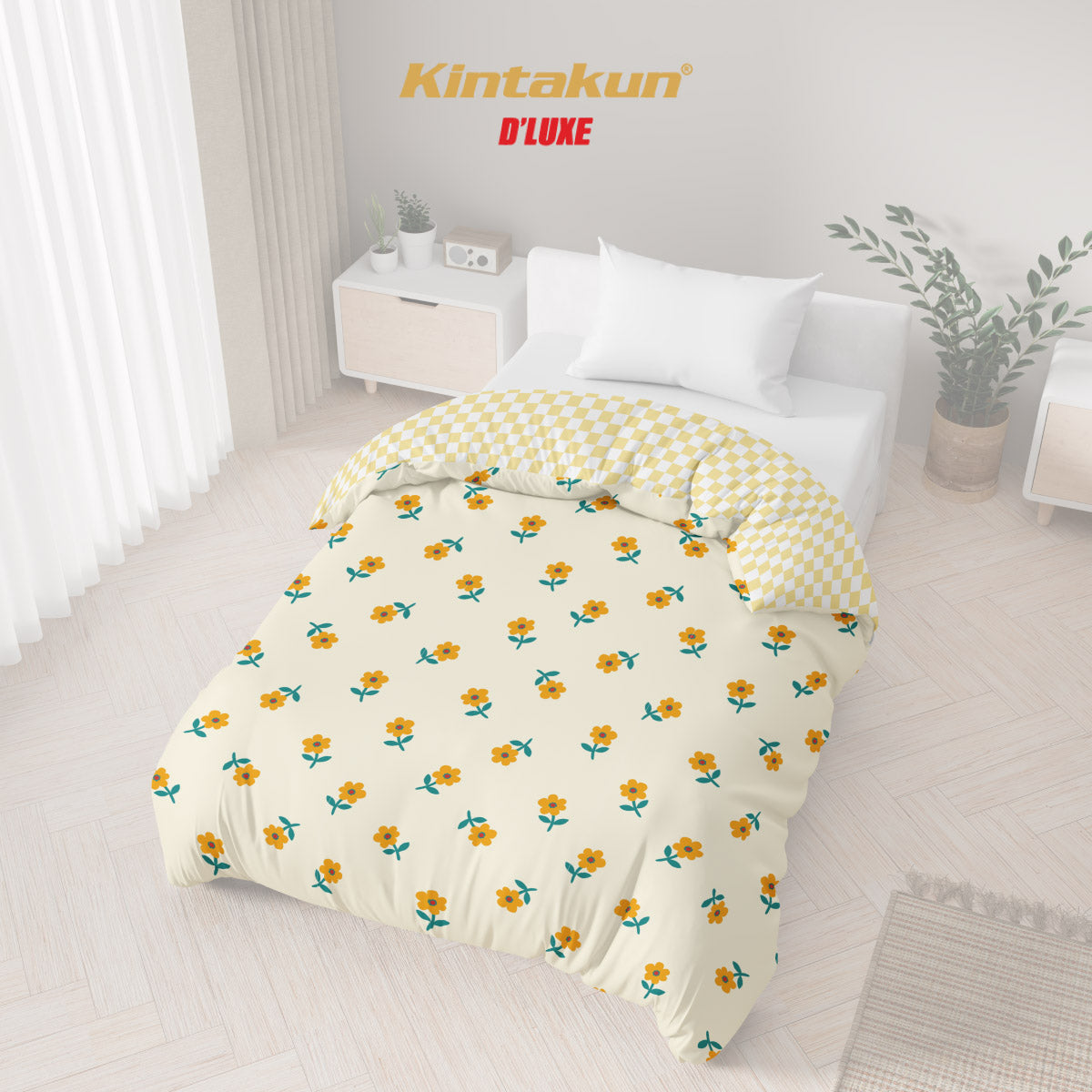 Kintakun Dluxe Comforter Only Motif Amanda
