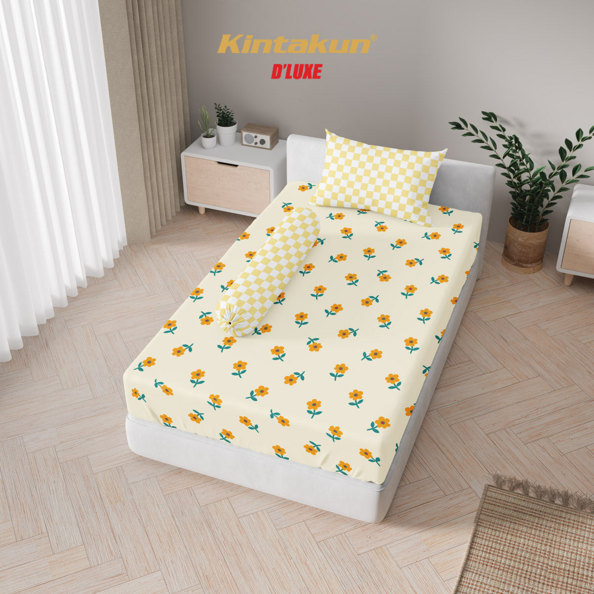 Kintakun Dluxe Sprei Fitted Amanda Tinggi 25cm