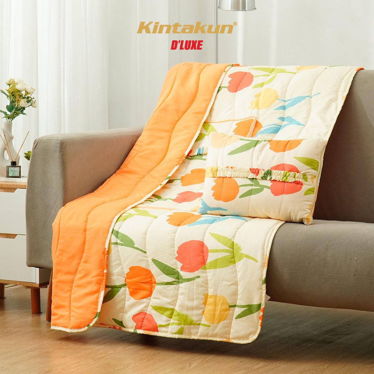 Kintakun DLUXE Bantal Selimut Mini 100 x 150 Balmut 2in1 Varian Motif
