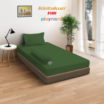 Kintakun DLUXE Sprei Set Fitted Polos Ardan Tinggi 20 cm