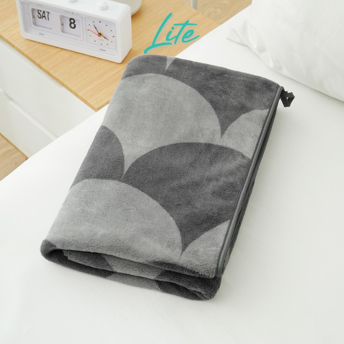 Kintakun Lite Coral Fleece Print Towel 70 x 140cm Ariel