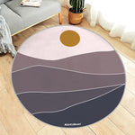 Karpet Print Lingkaran D 100 cm Varian Aron