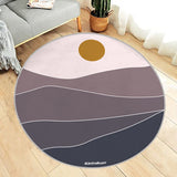 Karpet Print Lingkaran D 100 cm Varian Aron