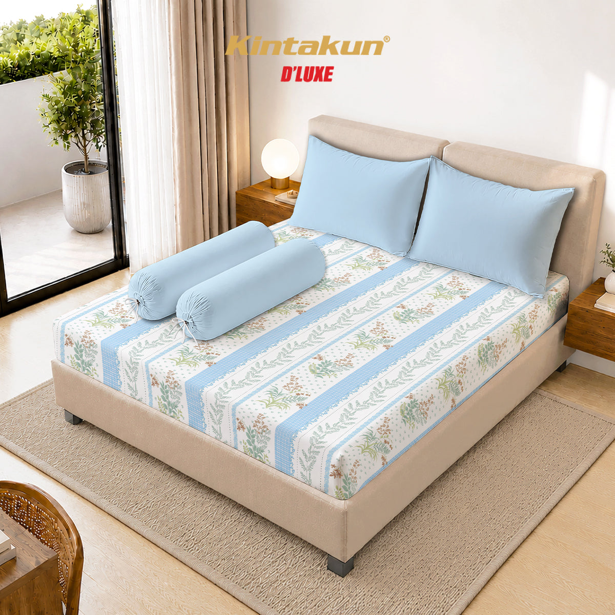 Kintakun Dluxe Sprei Fitted Asteria Tinggi 30cm