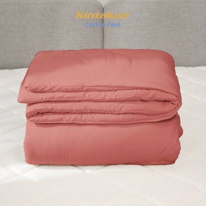 Kintakun Cotton Feel Comforter Basic & Pinch Quilt Varian Auburn