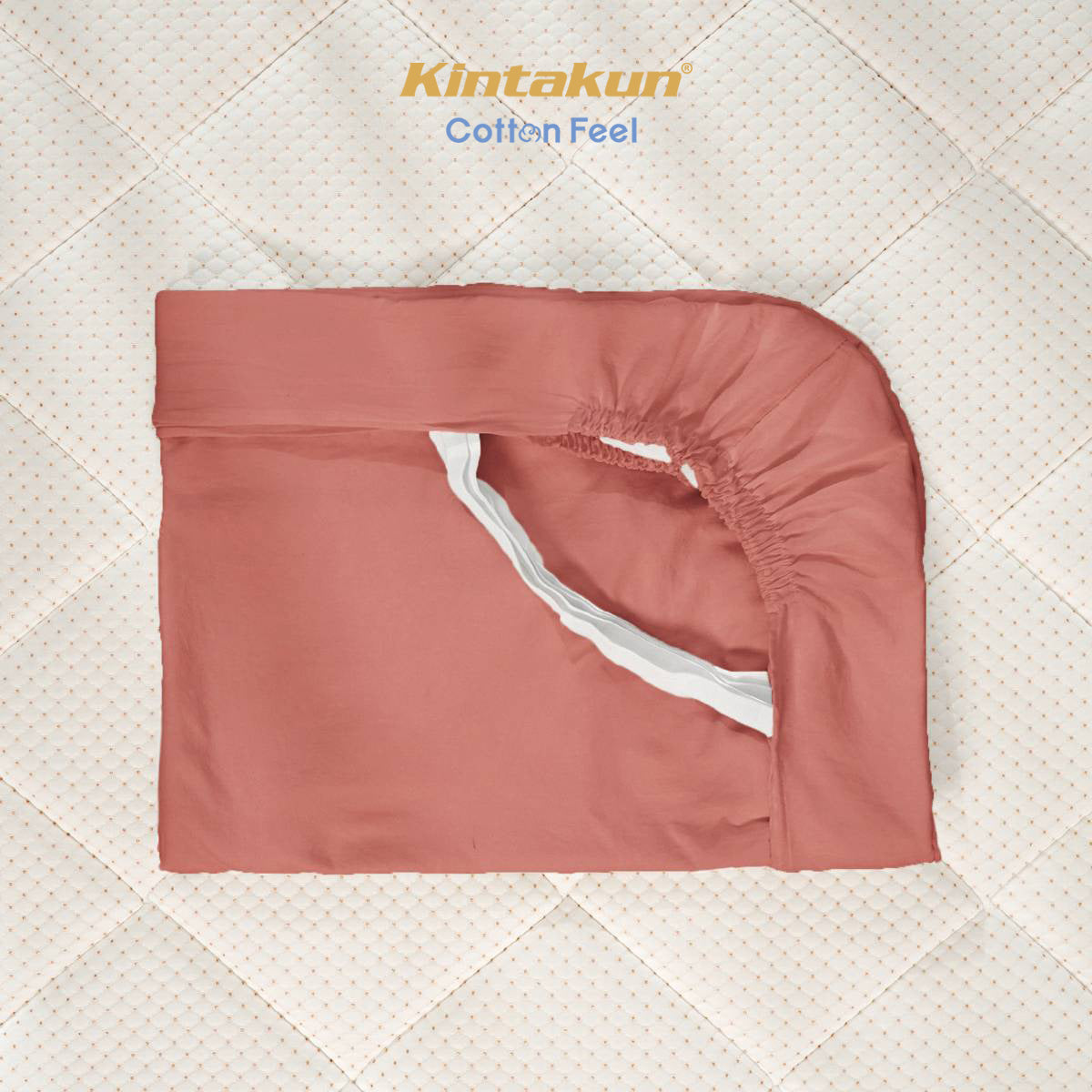 Kintakun Cotton Feel Mix & Match Sprei Pocket Varian Auburn Tinggi 30 cm