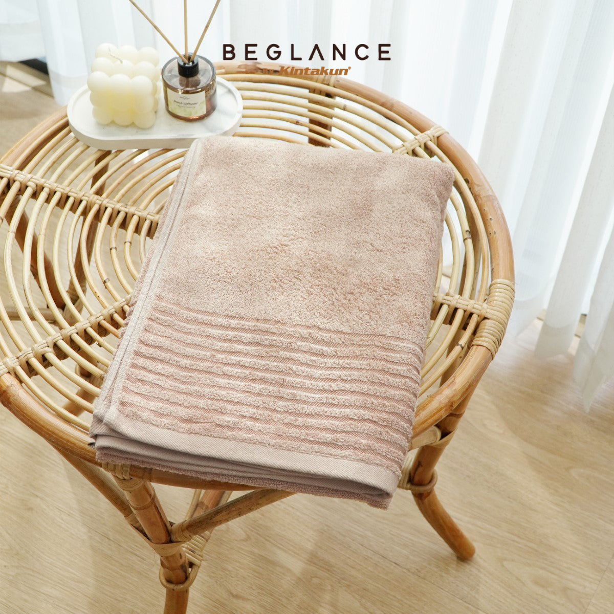 Beglance Bath Towel 70 x 140 Azalea