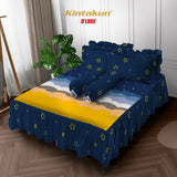 Kintakun DLUXE Sprei Set Rumbai B4 Tinggi 39 cm Azura