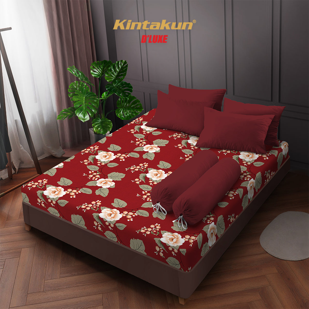 Kintakun DLUXE Sprei Set Fitted Aini Tinggi 20 cm