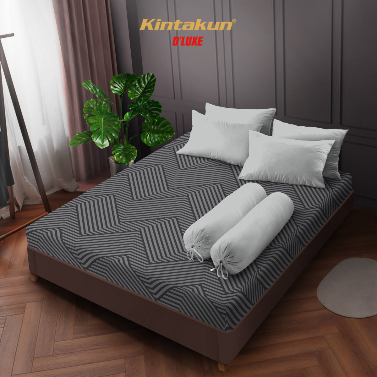 Kintakun DLUXE Sprei Set Fitted Ariadra Tinggi 20 cm