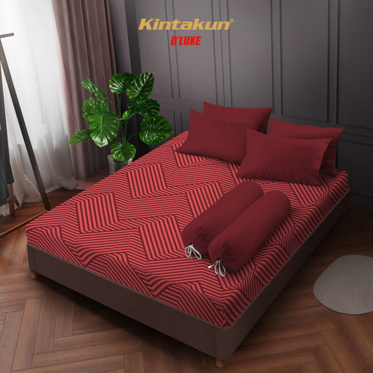 [CLEARANCE] Kintakun Dluxe Sprei Fitted 180 Motif Tinggi 20 cm - Varian Motif