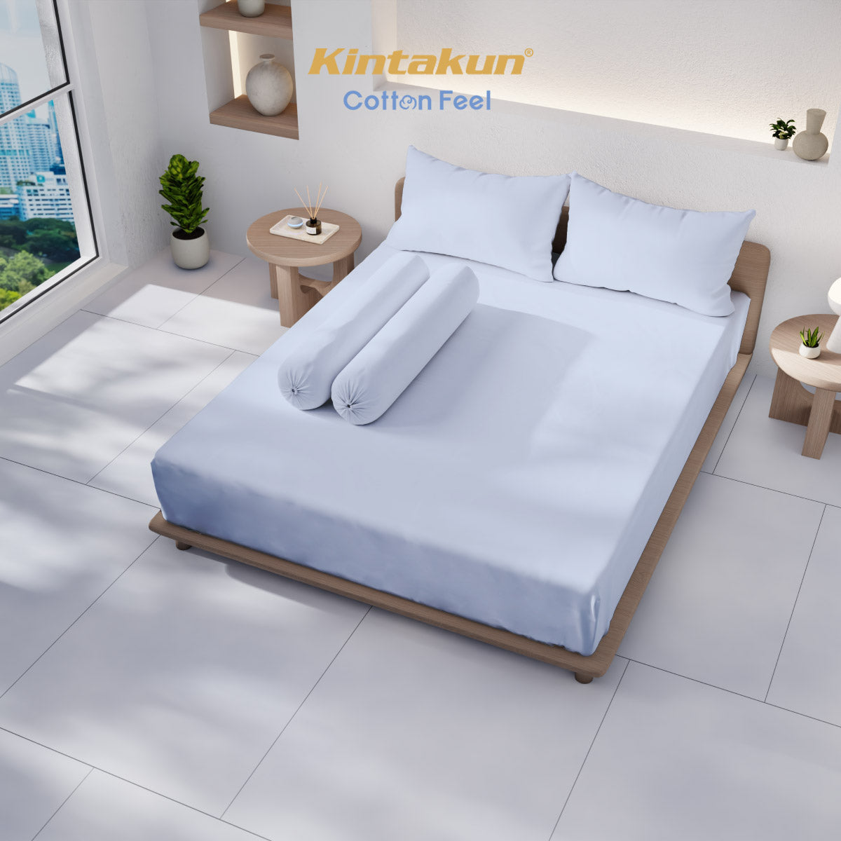 Kintakun Cotton Feel Sprei Fitted Pocket Polos Tinggi 30 cm Multivarian