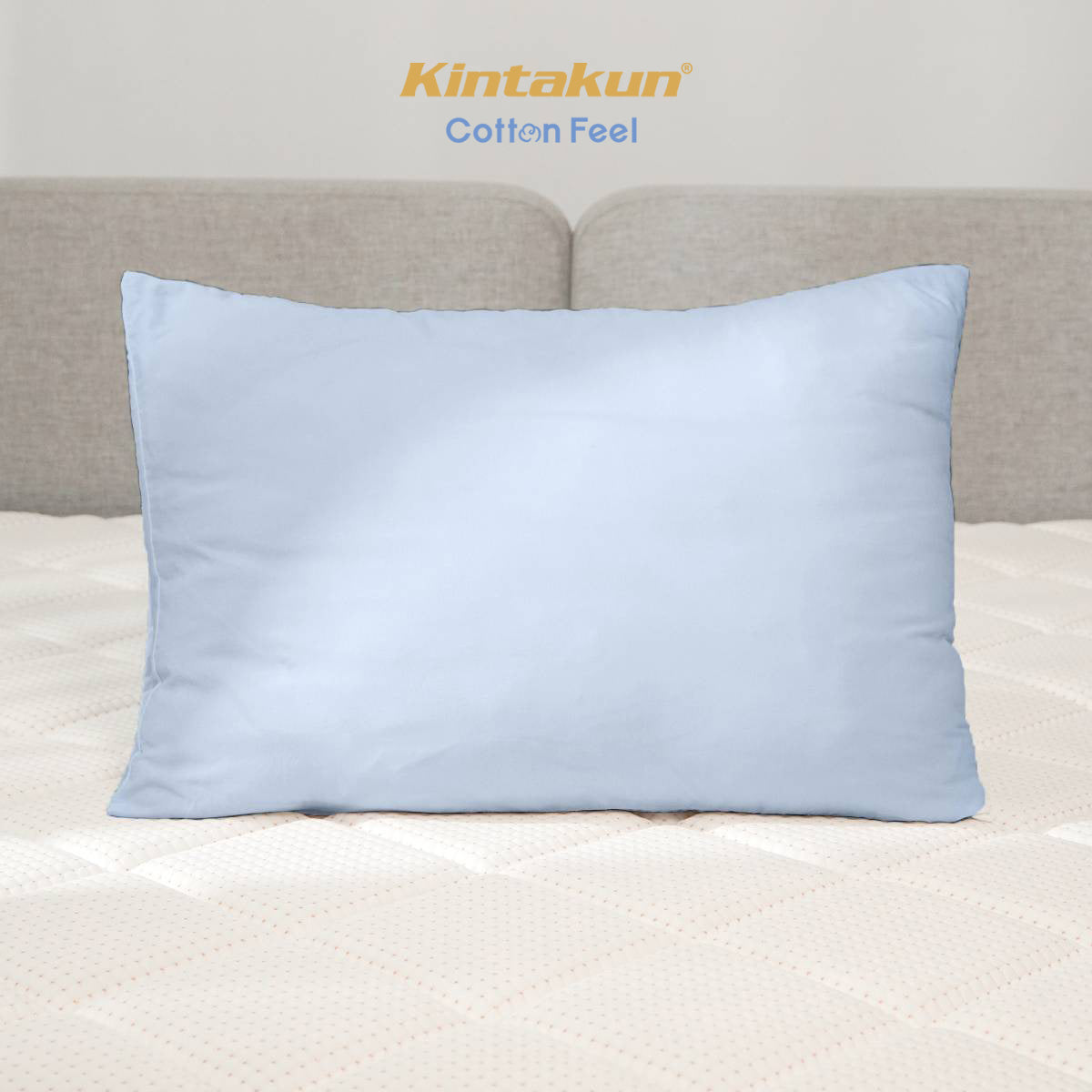 Kintakun Cotton Feel Mix & Match Sprei Pocket Varian Ballad Blue Tinggi 30 cm