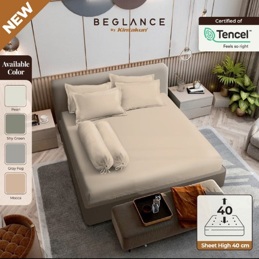 Beglance Tencel Plain Sprei Fitted 180 x 200