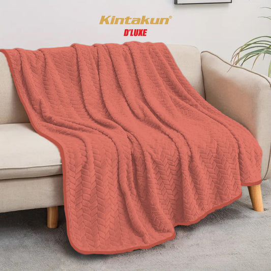 Selimut Luxury Jacquard 160 x 200 Brandy