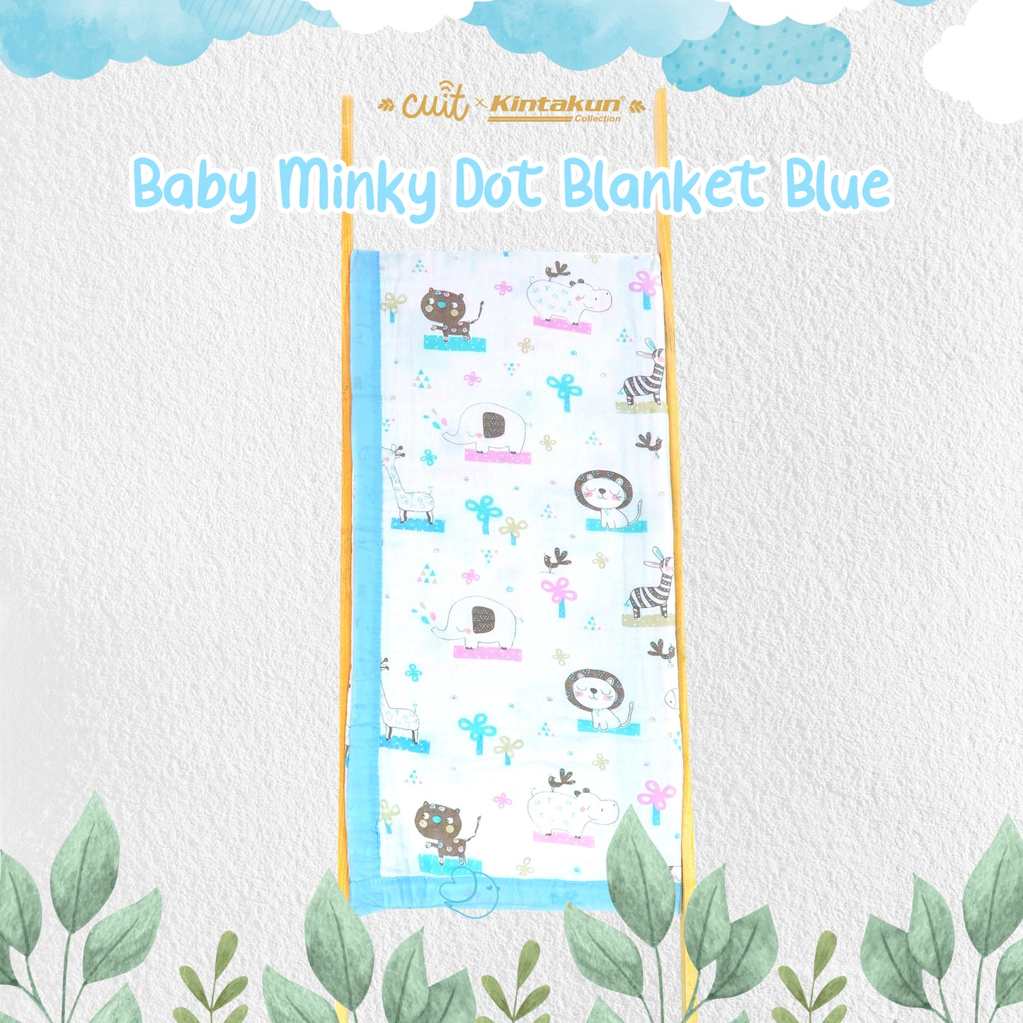 Kintakun Baby Muslin Blanket Selimut Halus Bayi 110 x 110 Varian Warna