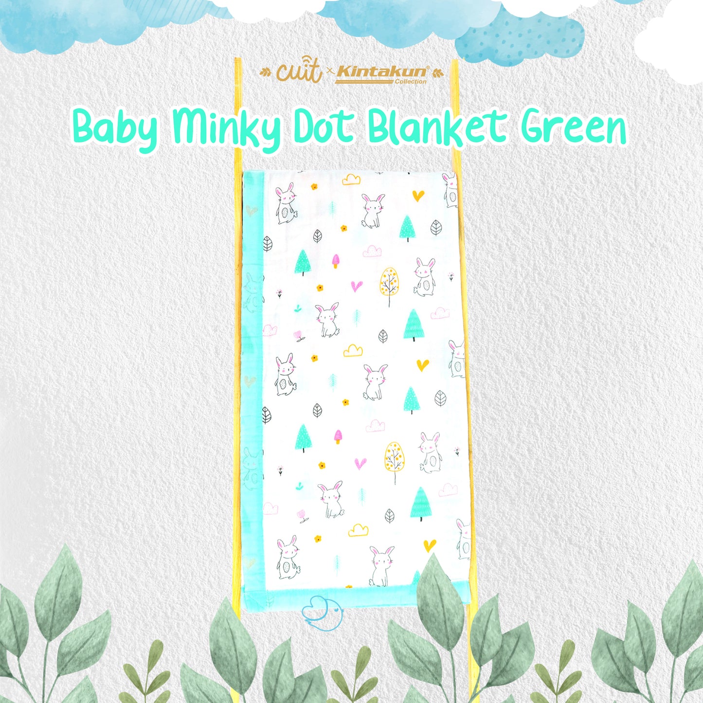 Kintakun Baby Muslin Blanket Selimut Halus Bayi 110 x 110 Varian Warna
