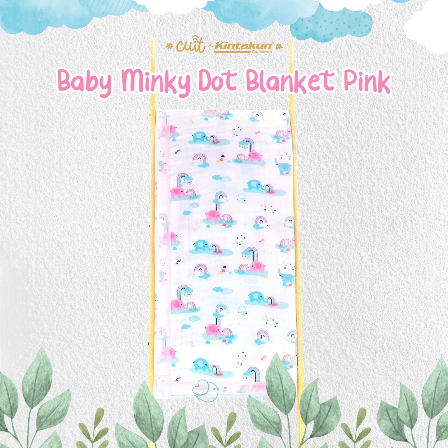 Kintakun Baby Muslin Blanket Selimut Halus Bayi 110 x 110 Varian Warna