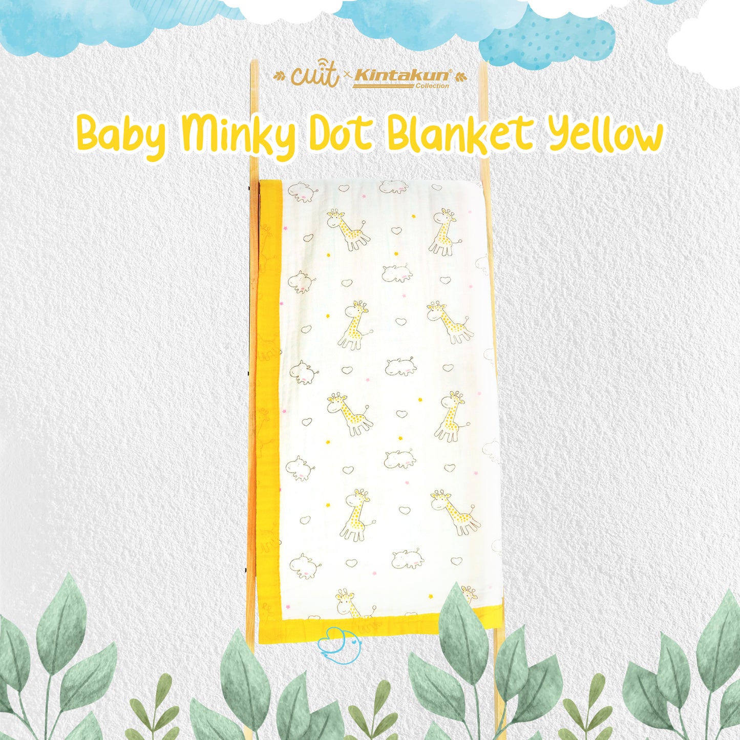 Kintakun Baby Muslin Blanket Selimut Halus Bayi 110 x 110 Varian Warna