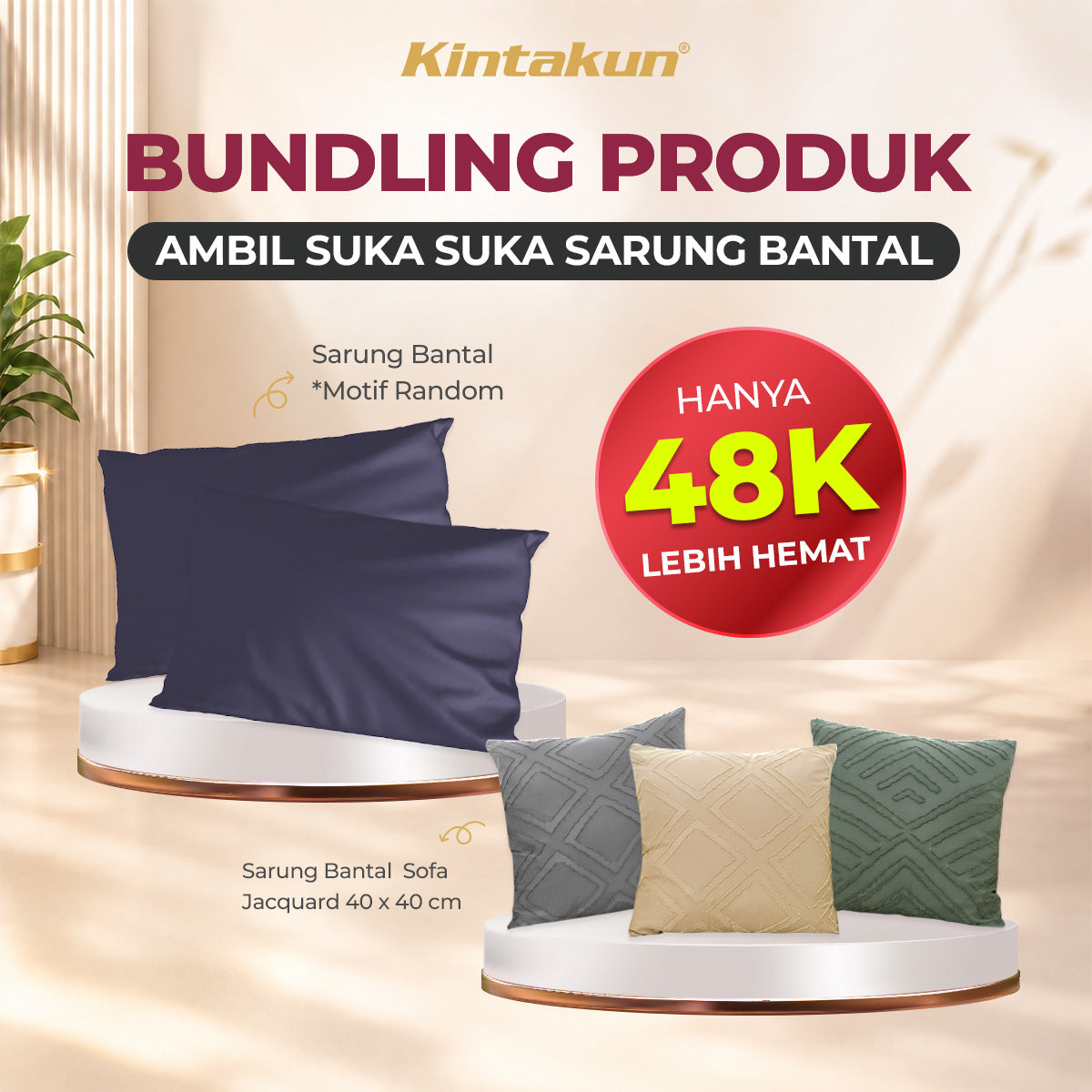 Kintakun Ambil Suka-Suka Sarung Bantal