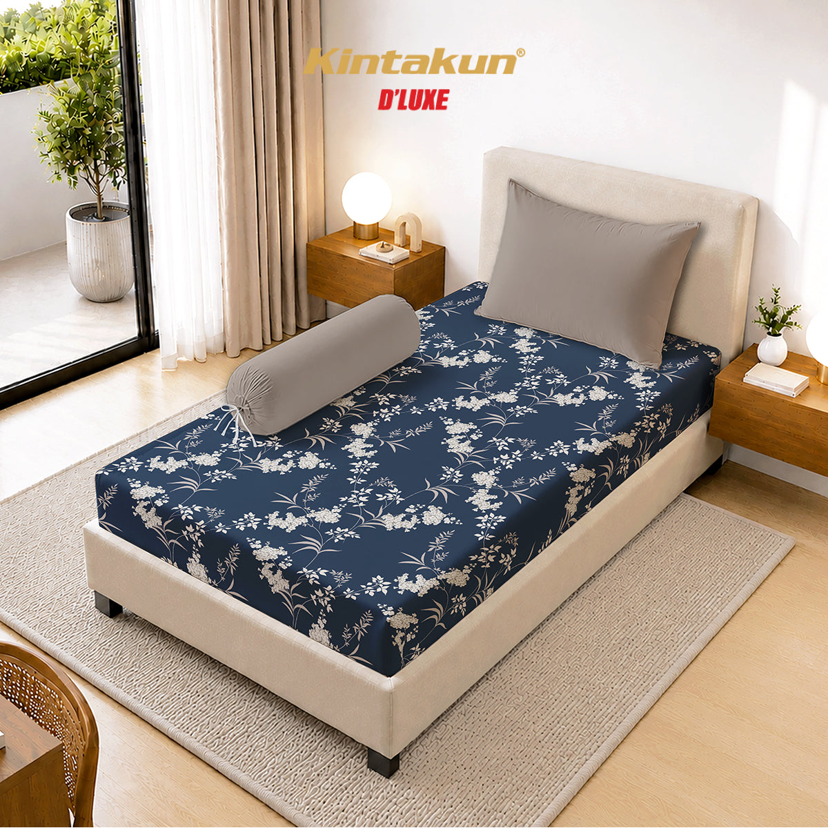 Kintakun Dluxe Sprei Fitted Caila Tinggi 30cm