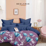 Beglance Bedcover Set Fitted Microtex Canopus Premium Microsuede 30cm