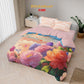 Kintakun Dluxe Bed Cover Set Fitted Digital Printing Motif Carola Tinggi 25 cm