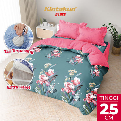 Kintakun Dluxe Bedcover Set Rumbai Cindy Tinggi 25cm