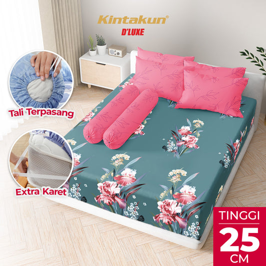 Kintakun Dluxe Sprei Fitted B4 Cindy Tinggi 25cm