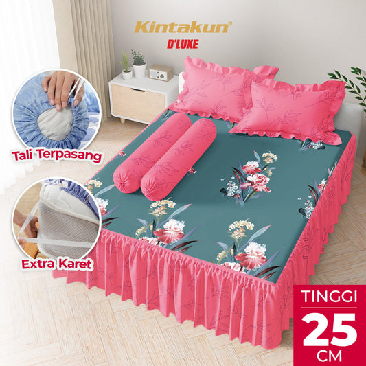 Kintakun Dluxe Sprei Rumbai Cindy Tinggi 25cm