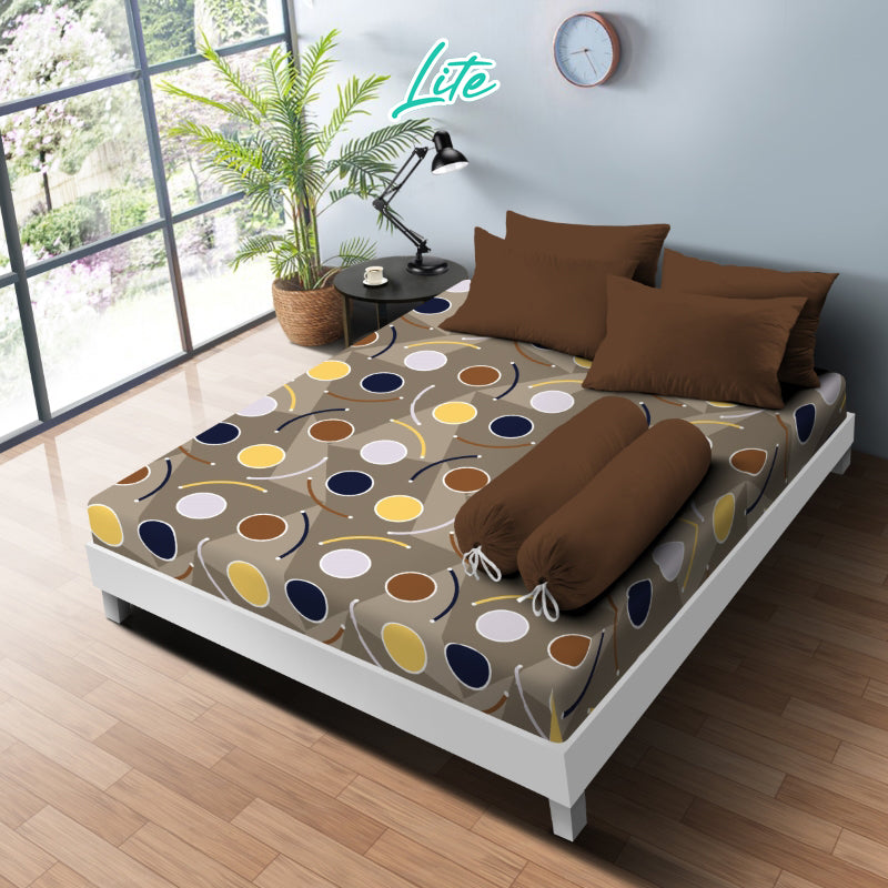 Kintakun Lite Sprei Set Fitted Cerchio Tinggi 20cm