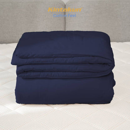 Kintakun Cotton Feel Comforter Basic & Pinch Quilt Varian Dark Navy